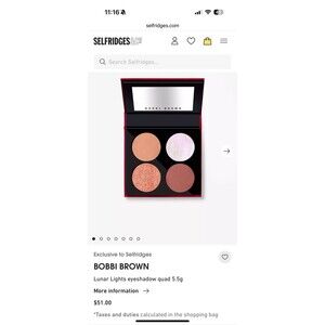 Bobbi Brown Lunar Lights Eyeshadow Quad .04oz / 1.3g Each Limited Edition